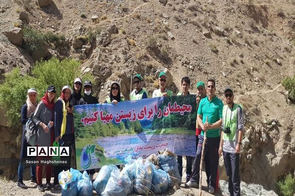 حضور ورزشکاران شهرستان اسلامشهر در طرح پاکسازی رودخانه کن