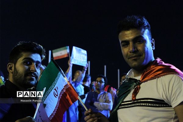 استقبال مردمی از ورود تیم ملی  به ایران