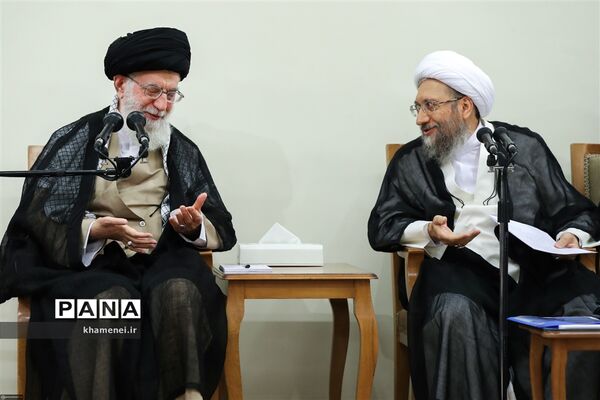 دیدار رئیس و مسئولان قوه قضائیه با رهبر کبیر انقلاب
