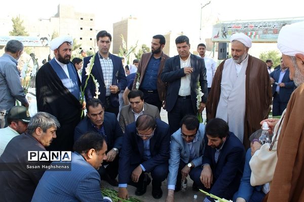 مراسم عطر افشانی قبورشهدا، گرامیداشت هفته قوه قضائیه در اسلامشهر