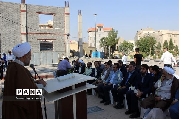 مراسم عطر افشانی قبورشهدا، گرامیداشت هفته قوه قضائیه در اسلامشهر