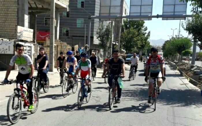 همایش دوچرخه سواری در شهر قدس برگزار شد