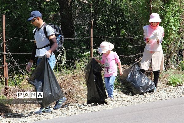 اجرای طرح پاکداشت طبیعت در جاده کرج-چالوس