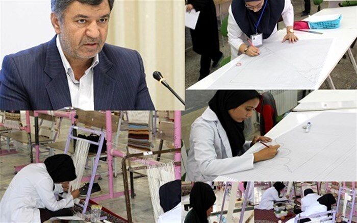بافت 200تخته فرش در هنرستان های استان