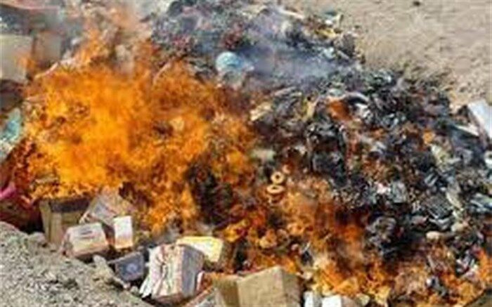 معدوم‌سازی 696 تن موادغذایی فاسد