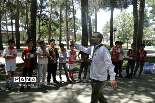 حضوردانش آموزان شهرقدس در اردوی فرهنگی تفریحی امید و نشاط