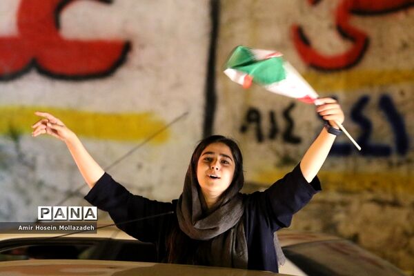 شادی مردم ارومیه پس از آخرین بازی ایران در جام جهانی