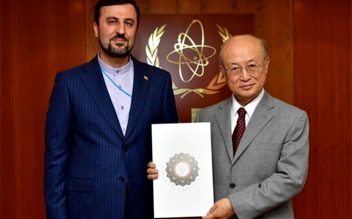 دیدار نماینده جدید ایران در آژانس با آمانو + تصویر