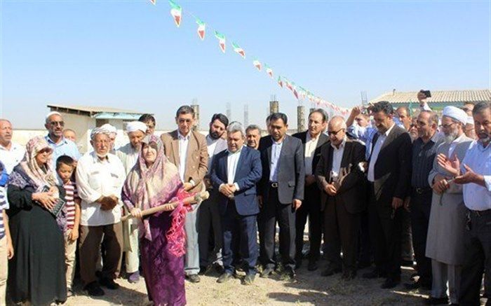 مراسم کلنگ زنی ساخت آموزشگاه خیر ساز در روستای آق قایه