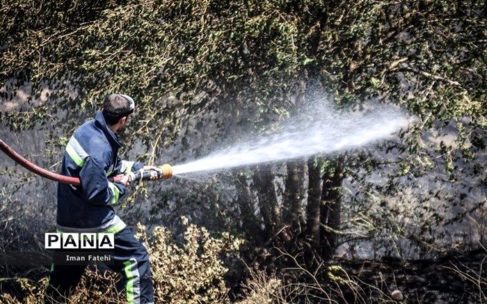 آتش سوزی ارتفاعات فیروزآباد پس از گذشت 3روز مهار شد