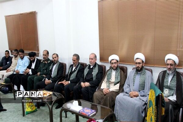 مراسم استقبال از خدام امام رضا در فرودگاه  بوشهر و دفتر نماینده ولی فقیه و امام جمعه بوشهر