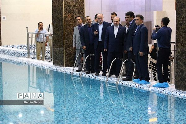 بازدید وزیر ورزش و جوانان و استاندار البرز از پروژه ورزشگاه 6 هزار نفری انقلاب کرج و افتتاح سالن چند منظوره ورزشی