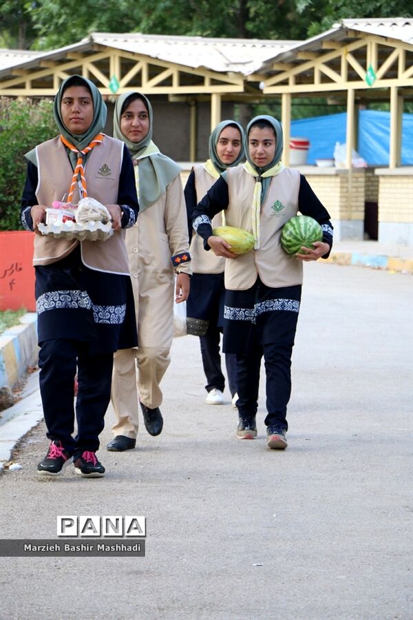 صبحگاه اردوی استانی دختران پیشتاز استان فارس
