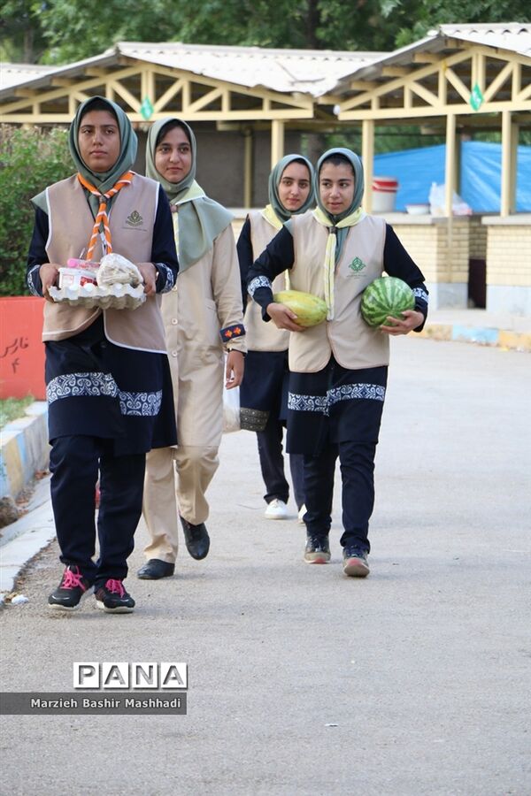 صبحگاه اردوی استانی دختران پیشتاز استان فارس