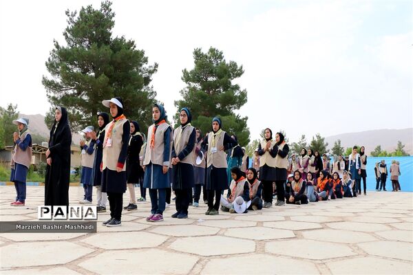 صبحگاه اردوی استانی دختران پیشتاز استان فارس