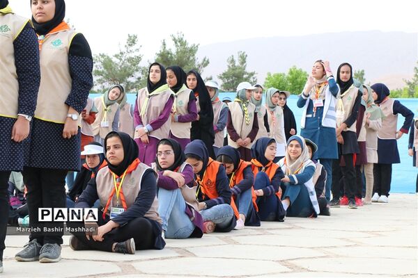 صبحگاه اردوی استانی دختران پیشتاز استان فارس