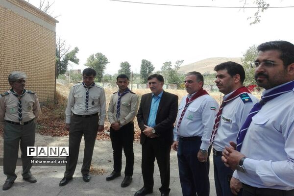 بازدید معاون پرورشی و فرهنگی از اردوی آمادگی اعضای پیشتاز درکرمانشاه