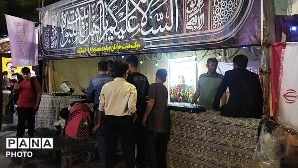 موکب هیئت جوانان چهارده معصوم(ع)  در مهمانی کیلومتری  عید غدیر خم 
