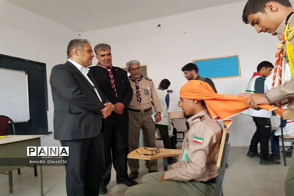 بازدید معاون پرورشی و رئیس سازمان دانش آموزی استان خراسان‌جنوبی از پیشتازان و اعضا سازمان دانش آموزی