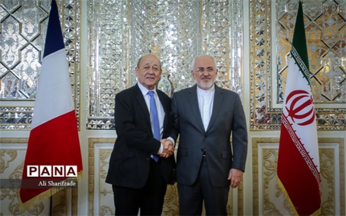 گفت‌وگوی تلفنی ظریف با وزیر امور خارجه فرانسه