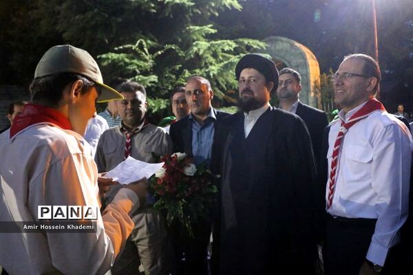 حضور سید حسن خمینی در هشتمین اردوی ملی پیشتازان