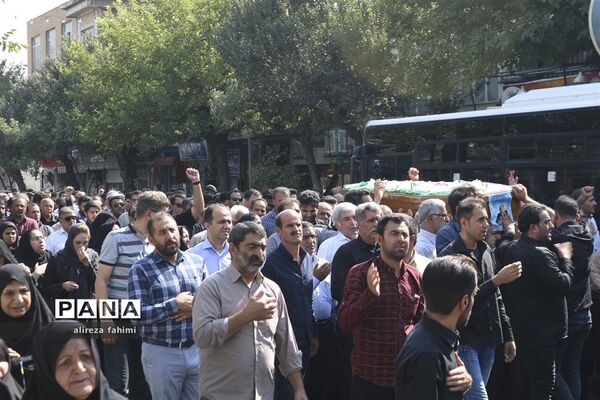 مراسم تشییع پیکر پاک شهید حسن ترکمان