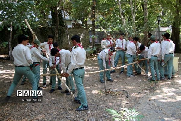 حضور پیشتازان پسر مازندران در کارگاه چوب و‌گره هشتمین اردوی ملی