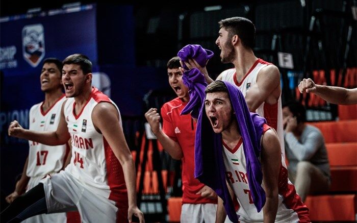 بسکتبال قهرمانی جوانان آسیا؛ صعود مقتدرانه ایران با سومین برد