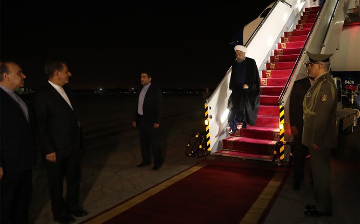 روحانی به تهران بازگشت