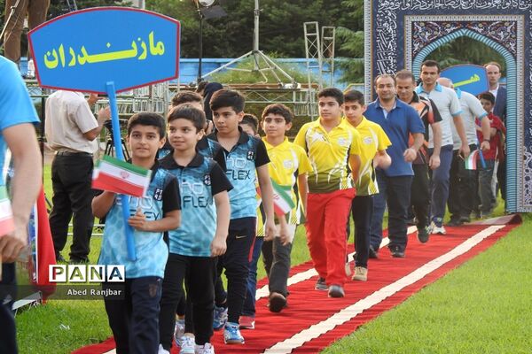 آیین افتتاحیه مسابقات ورزشی دانش‌آموزان پسر سراسر کشور در رامسر