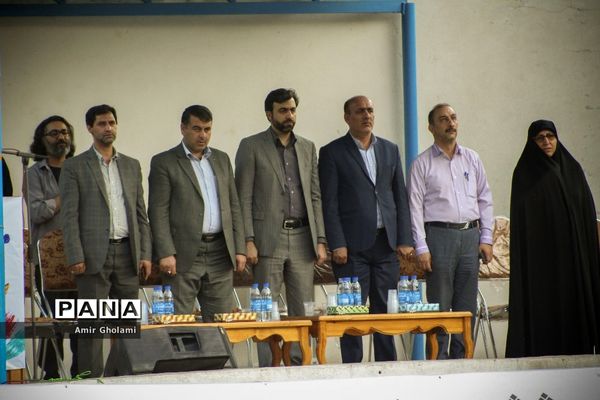 آیین استقبال دانش آموزان پسر شرکت کننده در سی و ششمین جشنواره فرهنگی، هنری سراسر کشور