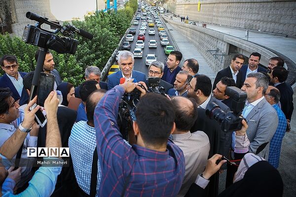 بازدید شهردار تهران از پروژه‌های آرش-اسفندیار و اتوبان صیاد شیرازی