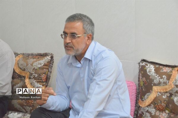 دیدار و تجلیل از آزاده فرهنگی سید جواد حسینی مقدم روستای سربست منطقه سعدآباد