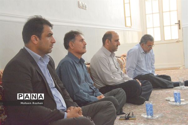 دیدار و تجلیل از آزاده فرهنگی سید جواد حسینی مقدم روستای سربست منطقه سعدآباد