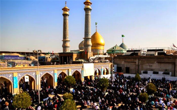 قرائت دعای پر فیض عرفه در حرم عبدالعظیم حسنی(ع)