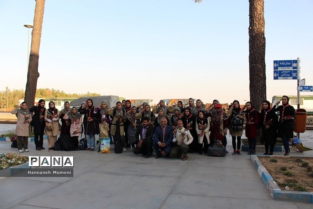 استقبال از پیشتازان دختر سمنانی شرکت کننده در اردوی ملی