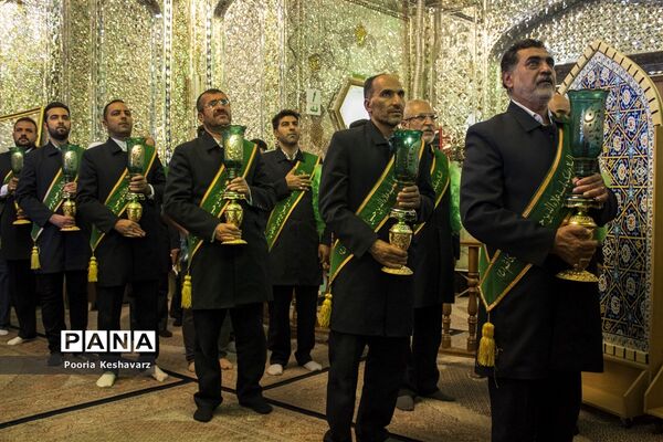 مراسم غبار روبی حرم مطهر حضرت سیدعلاالدین حسین(ع)