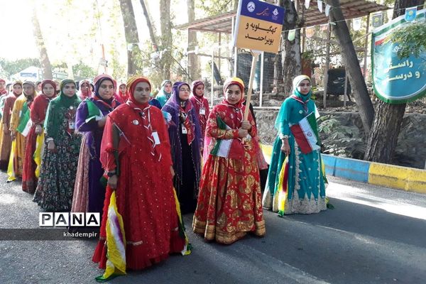 حضور دانش آموزان  پیشتاز دختر استان کهگیلویه و بویراحمد در هشتمین اردوی ملی پیشتازان کشور