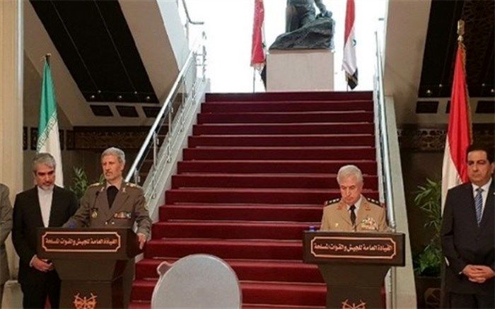 امضای سند موافقت‌نامه همکاری‌های دفاعی و فنی بین ایران و سوریه