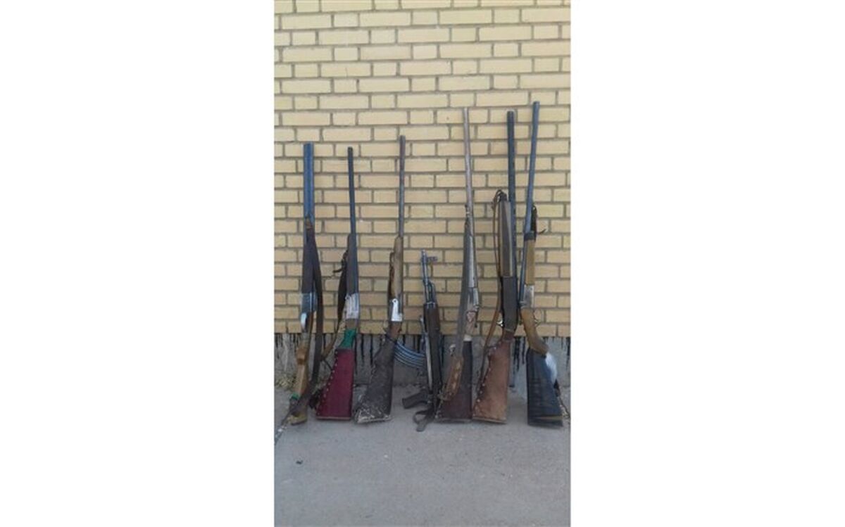دستگیری شکارچیان غیرمجاز در بوانات فارس با سلاح جنگی