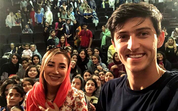 سلفی سردار آزمون با بهاره افشاری