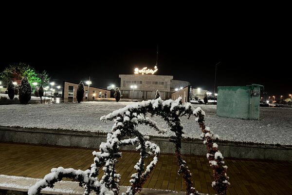 شب زیبای برفی در آباده