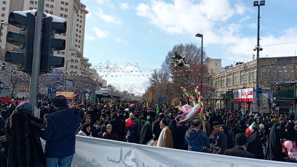 راهپیمایی ۲۲ بهمن ماه در شهر مشهد مقدس
