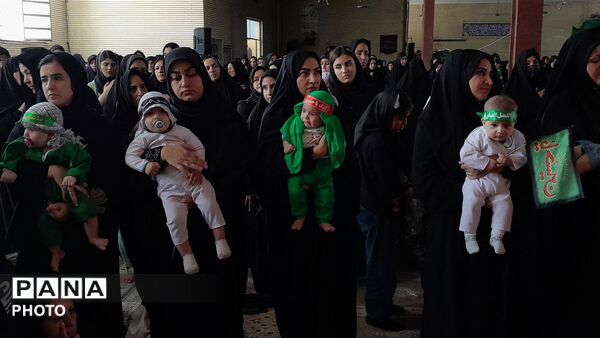  مراسم باشکوه شیرخوارگان حسینی در مسجد جامع درگزین