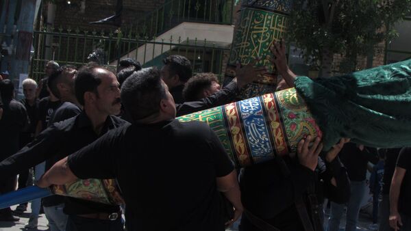 مراسم جاماندگان اربعین در روستای تحت منظر 