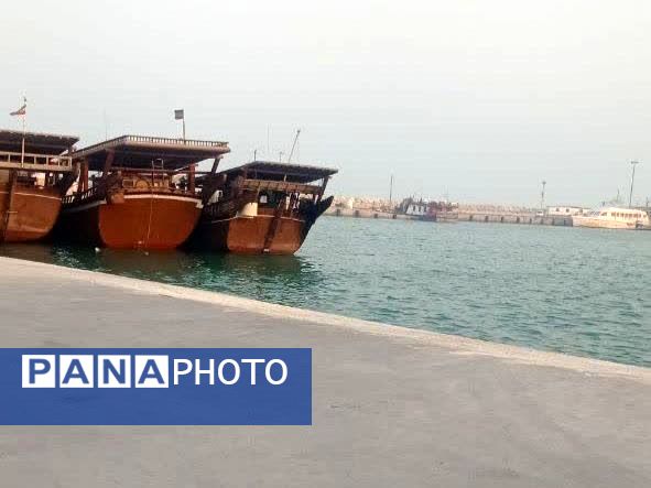 جلوه‌ای از زیبایی اسکله بندر چارک