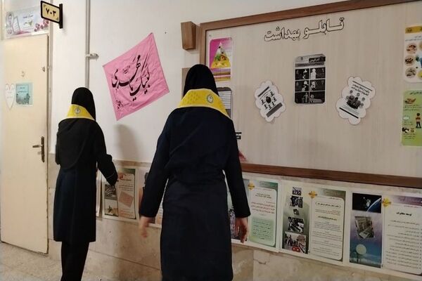 آماده سازی آموزشگاه شهید مجید دهنوی به مناسبت دهه فجر و نیمه شعبان