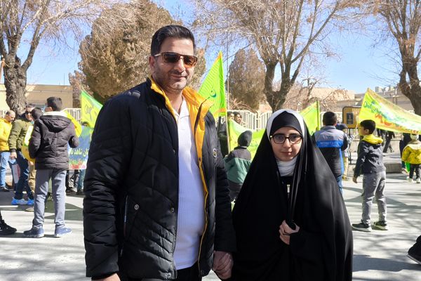 راهپیمایی ۲۲ بهمن در چهل و ششمین سالگرد پیروزی شکوهمند انقلاب اسلامی در شهرستان آباده