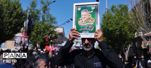 آرام گرفتن پیکر شهید سپهبد عبدالرحیم موسوی در حریم امن فاطمی