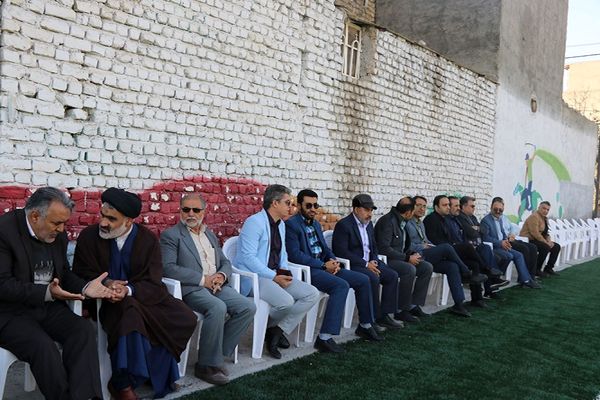  افتتاحیه زمین چمن دبستان فطرت